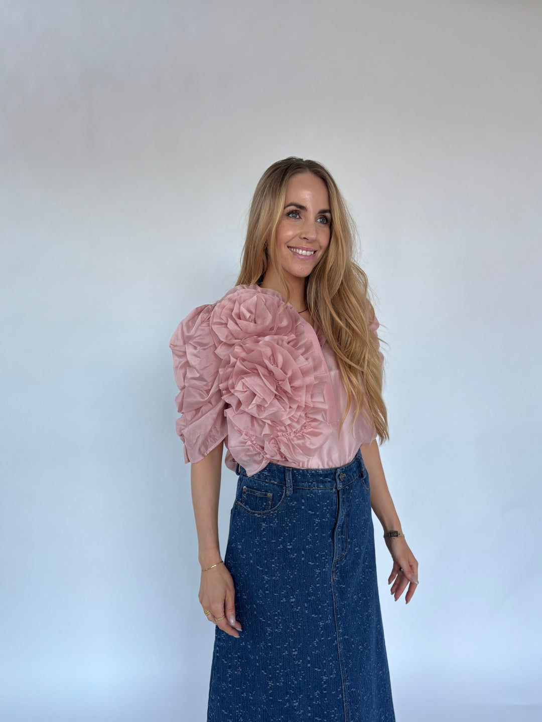 Gossia - Annsofigo Blouse G1805 - Dusty Rose Bluser 