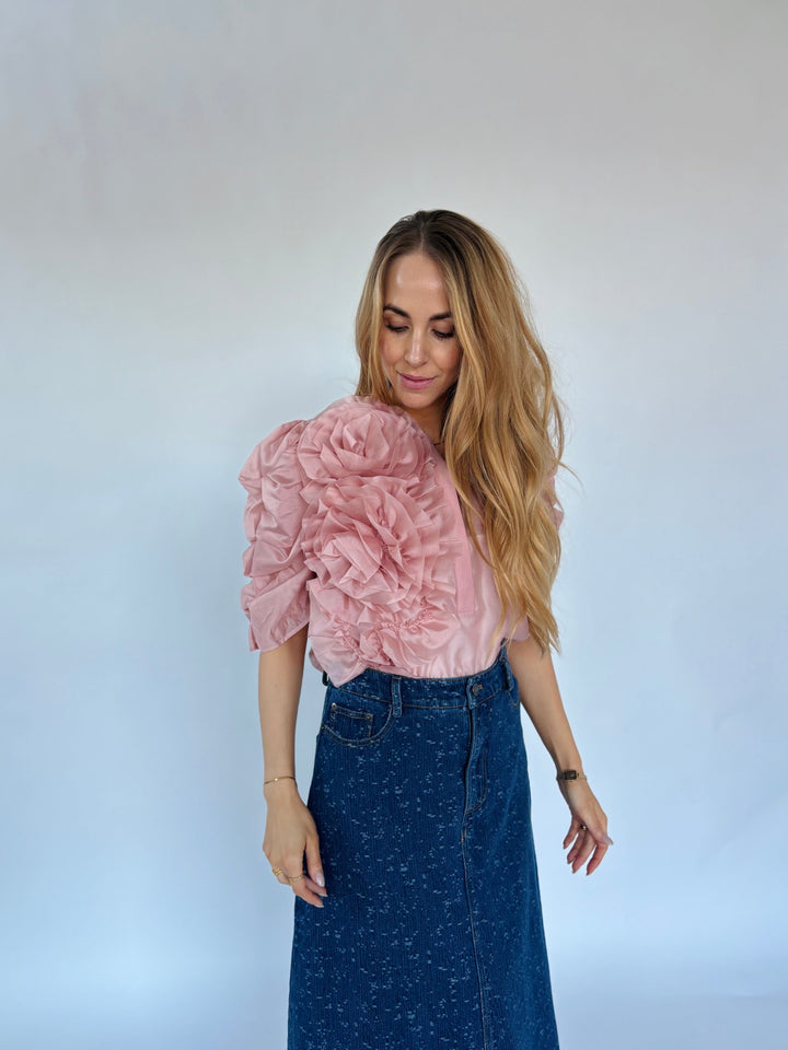 Gossia - Annsofigo Blouse G1805 - Dusty Rose Bluser 