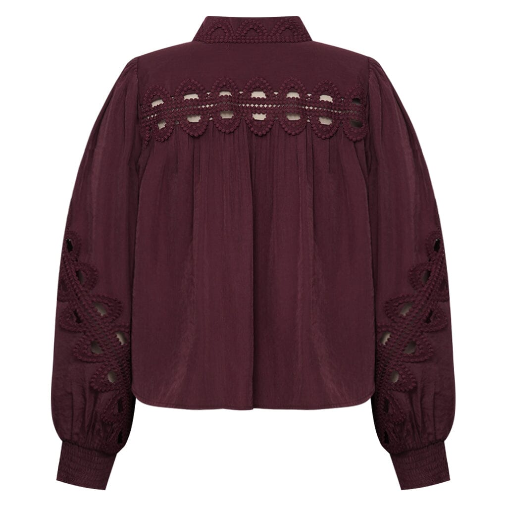 Gossia - Cessiago Blouse G2847 - Plum Bluser 