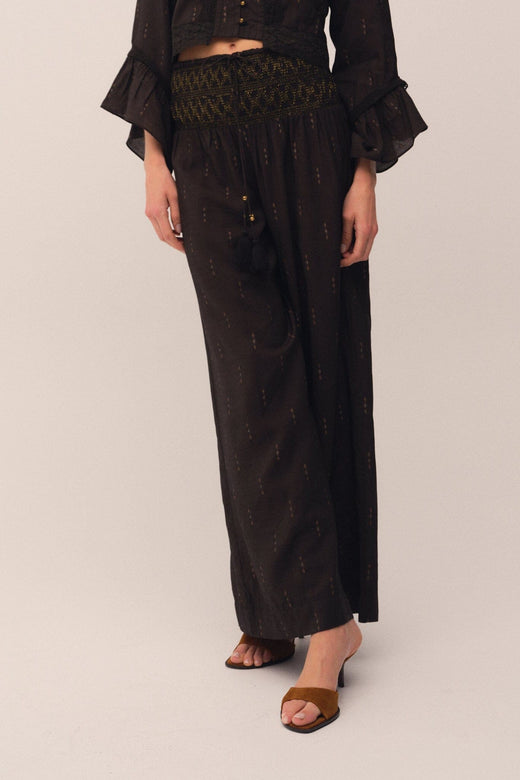 Gossia - Clarigo Harem Pants G2885 - Black Mix Bukser 