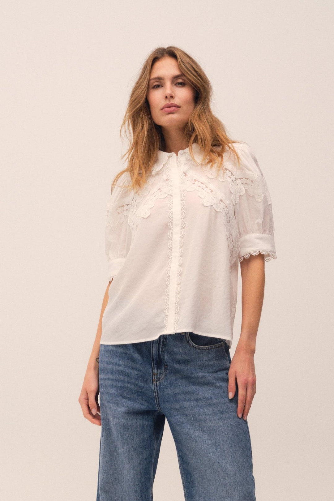 Gossia - Cornago Shirt G2938 - Off-White Skjorter 