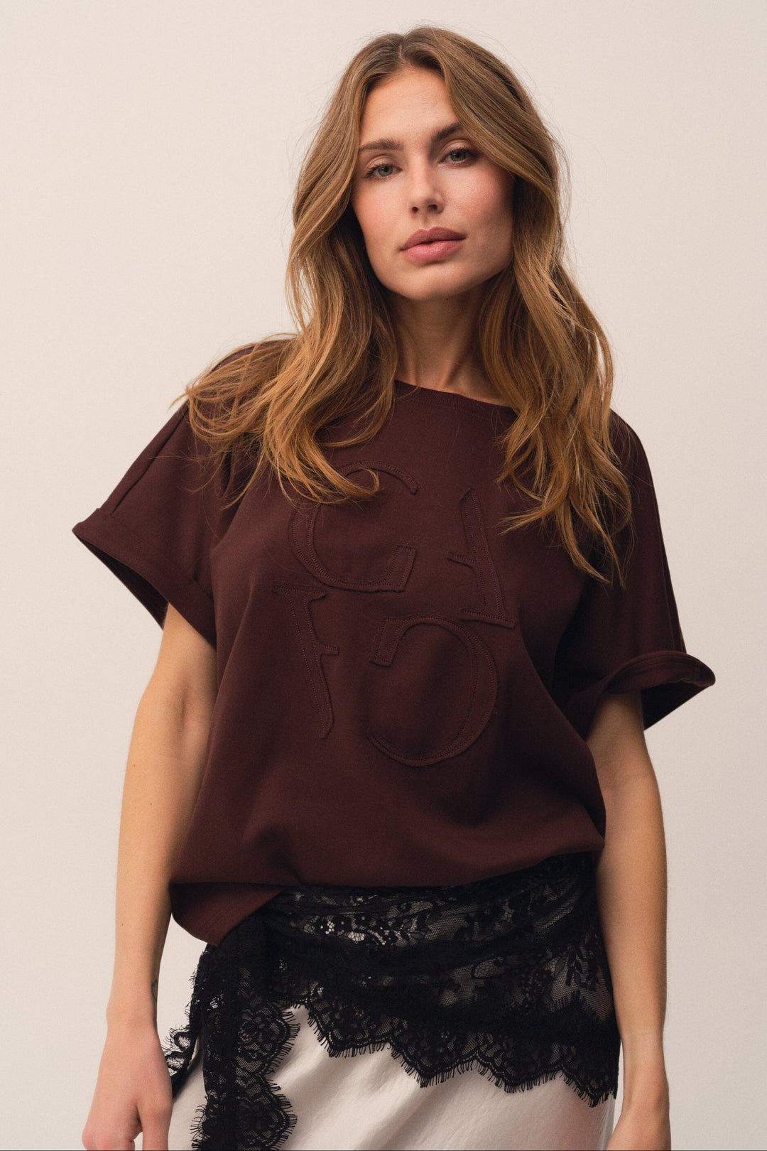 Gossia - Egago Tee G2935 - Brown T-shirts 