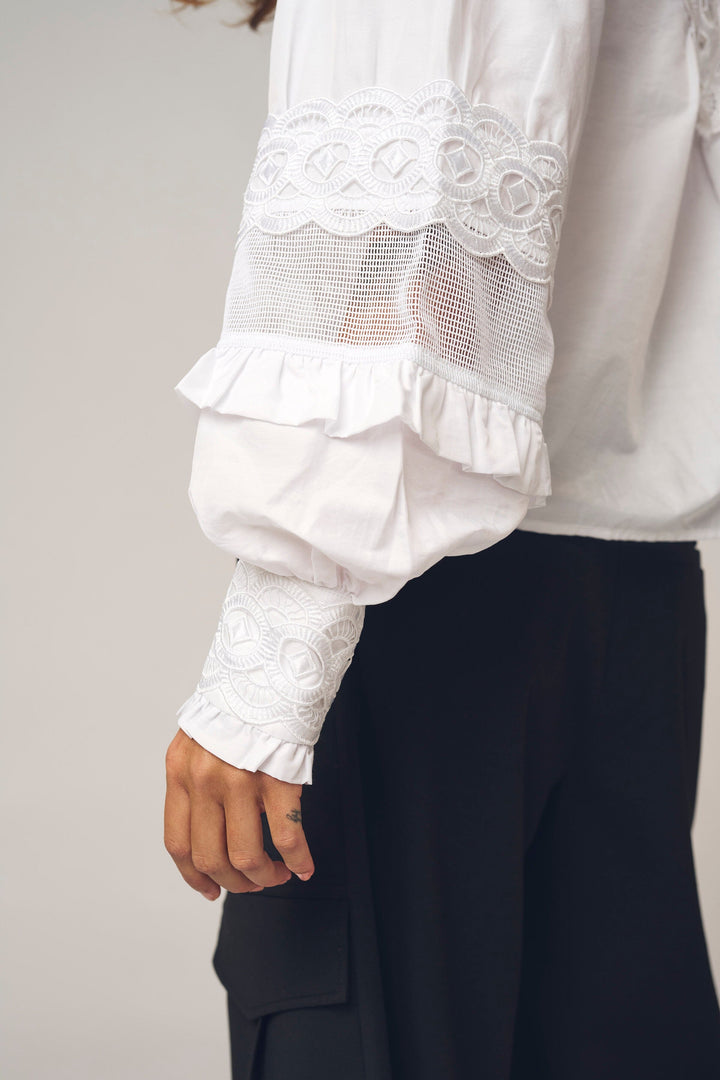 Gossia - Gabrielago Blouse G3155 - White Bluser 