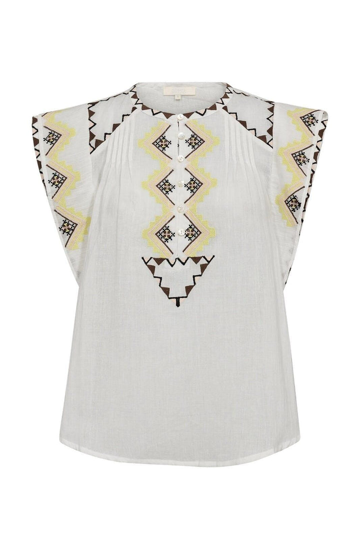 Gossia - Livgo Blouse G2779 - Off-White Bluser 