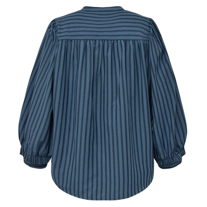 Gossia - Meego Vibs Blouse G2854 - Blue Stripes Bluser 