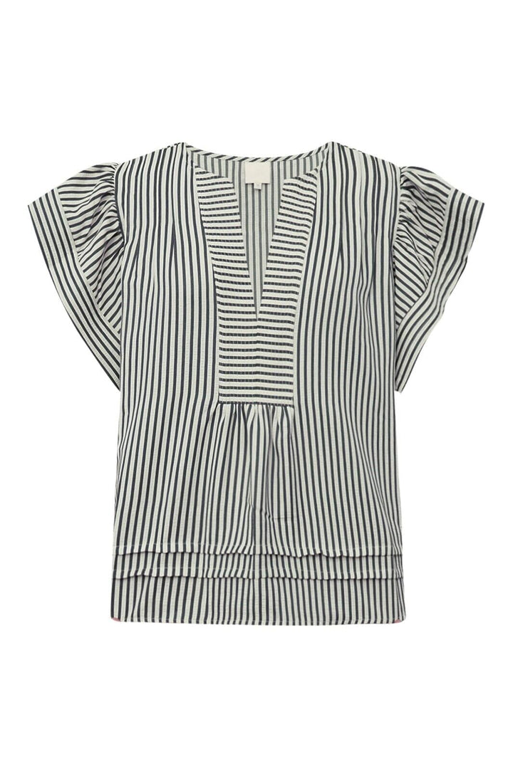 Gossia - Minkago Jo Blouse G1987 - Creme Navy Stripes