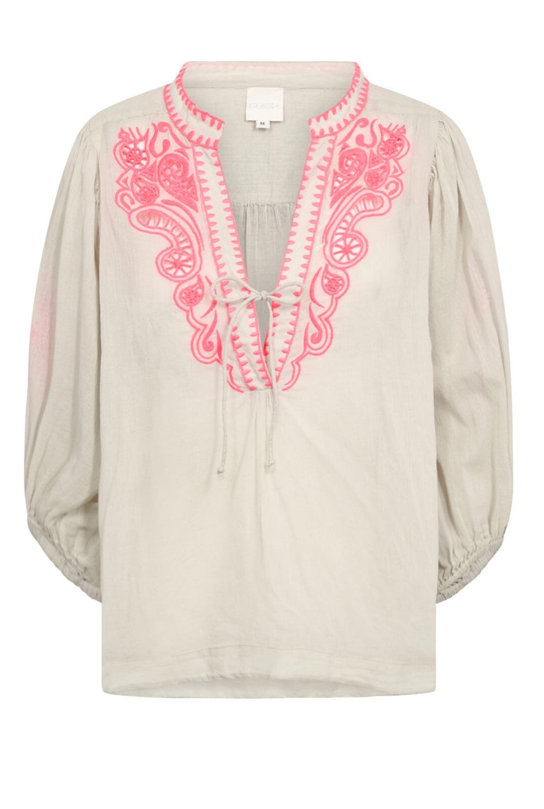 Gossia - NouraGO Blouse - CreamNeon Pink