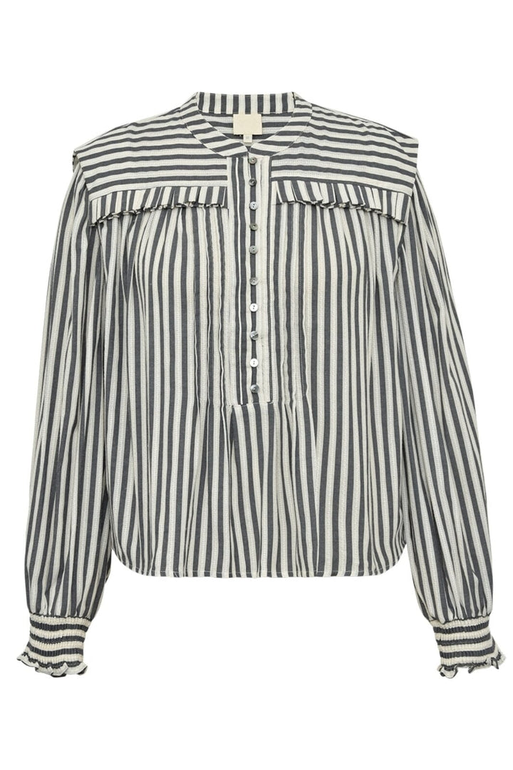Gossia - Priscillago Blouse - Black Creme Stripe