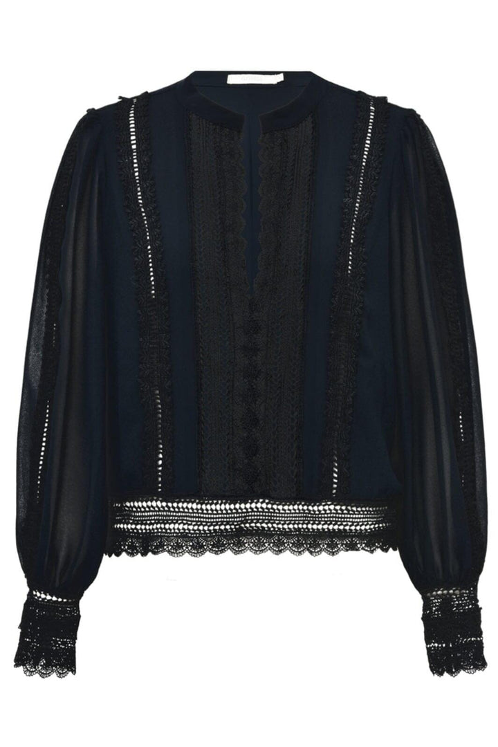 Gossia - Rabiago Blouse - Dark Blue Bluser 