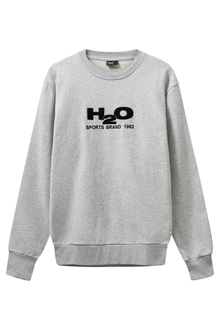 H2O - Logo Sweat O'Neck - 7620 Lt. Grey Mel/Black