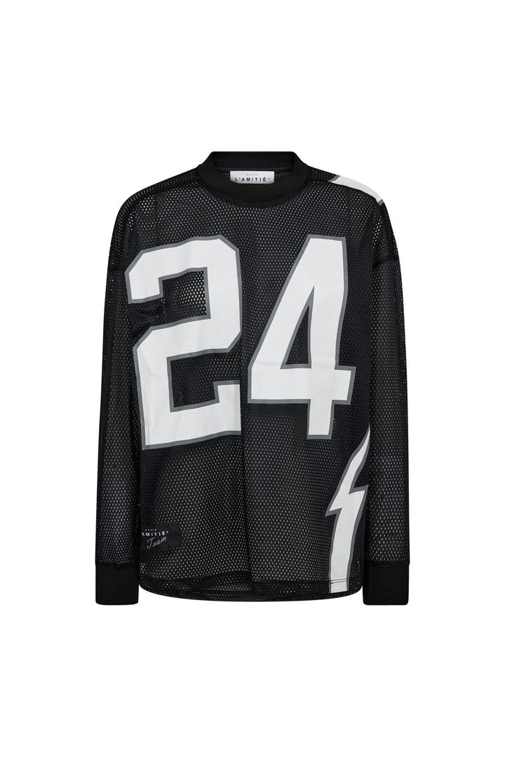 Haute L'Amitié - American Football Ls Tee HL10049 - Black