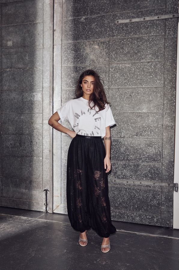 Haute L'Amitié - Bella Lace Harem Pant HL10584 - Black Bukser 