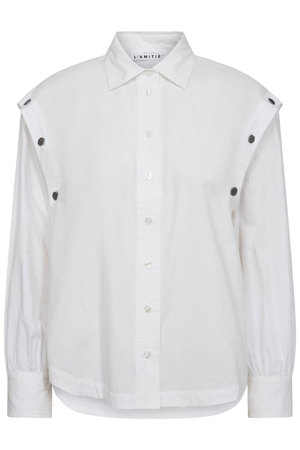 Haute L'Amitié - Button Sleeve Shirt HL10399 - White Skjorter 