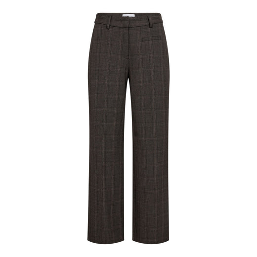 Haute L'Amitié - Check Fit Plain Pant HL10845 - Mocca Bukser 