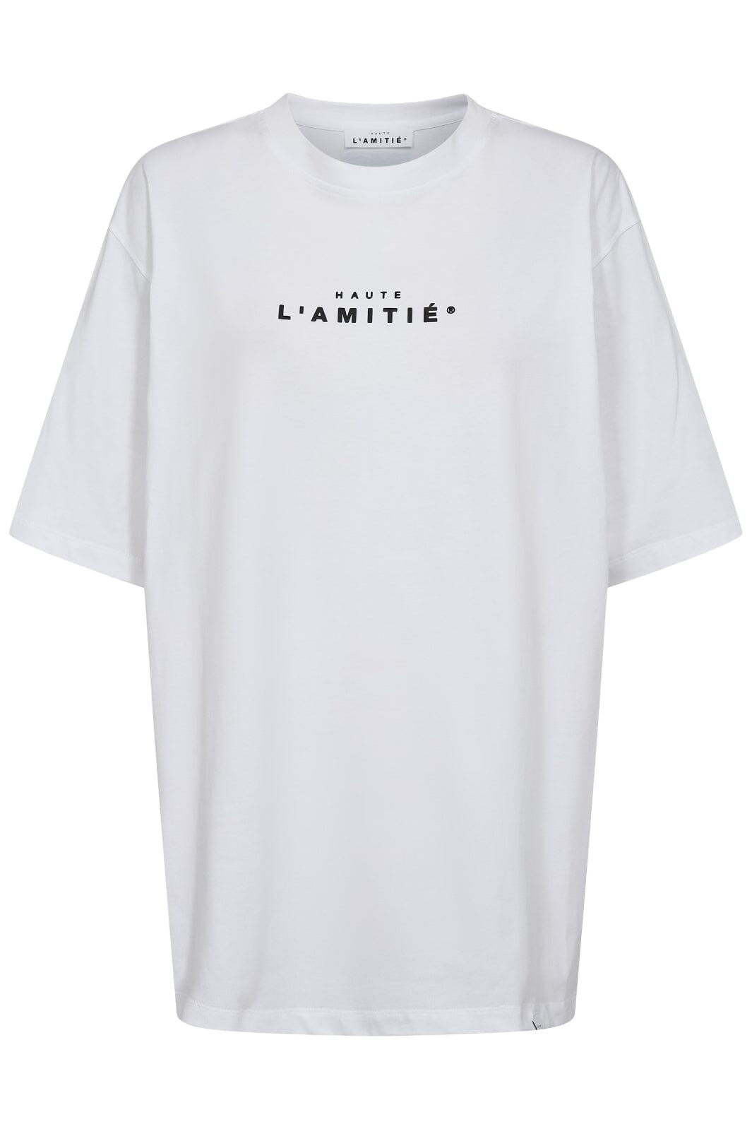 Haute L'Amitié - Crew Rub Print Tee HL10385 - White T-shirts 