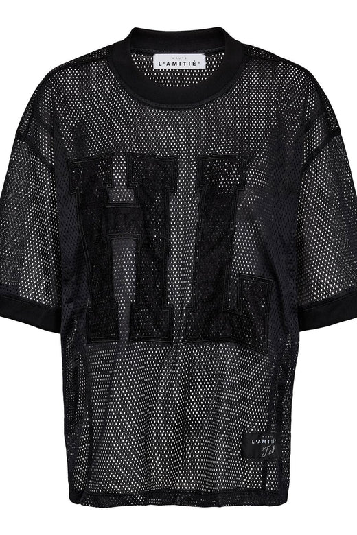 Haute L'Amitié - Drift Hl Lace Tee HL10272 - Black T-shirts 