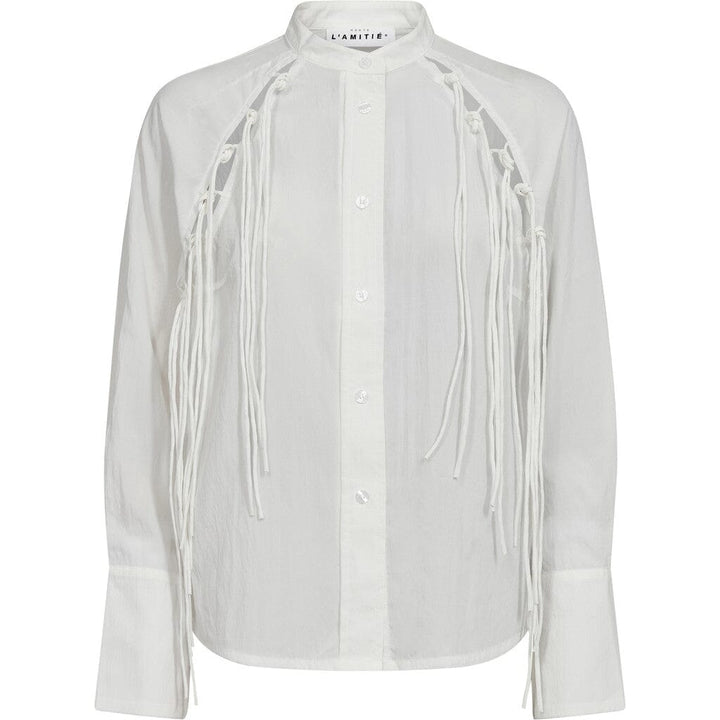 Haute L'Amitié - Florens Fringe Shirt HL10525 - White Skjorter 