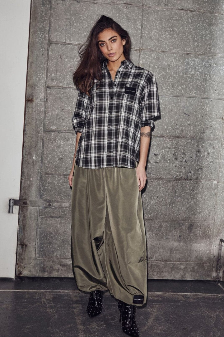 Haute L'Amitié - Haute Check Shirt HL10645 - Grey Check Skjorter 