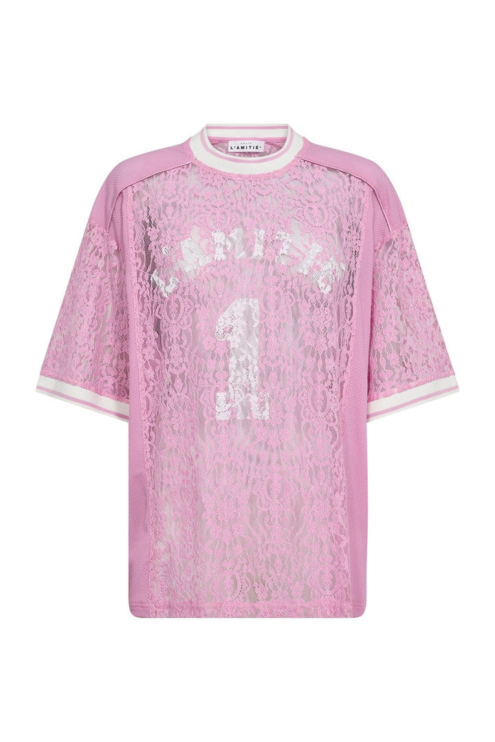 Haute L'Amitié - Lace Football Tee HL10001 - Candyfloss