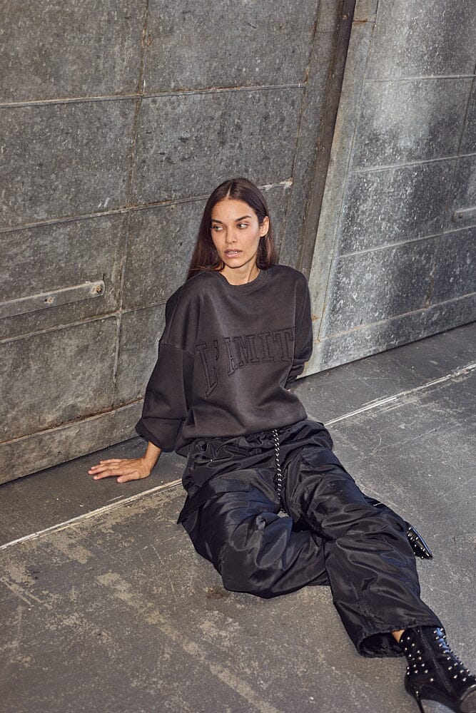 Haute L'Amitié - L'Amitié Application Sweat HL10283 - Dark Grey Sweatshirts 