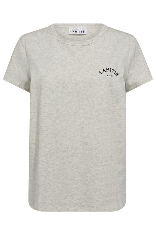 Haute L'Amitié - Mini Curve Logo Tee HL10097 - Pearl Melange