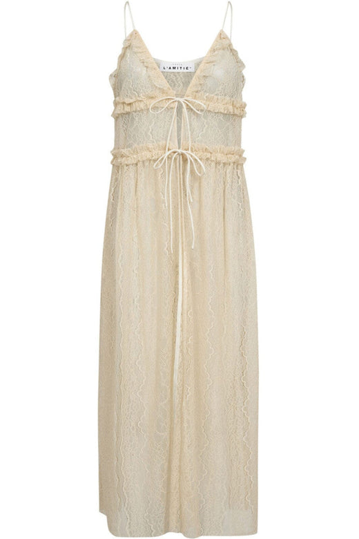 Haute L'Amitié - New Lace Tie Dress HL10599 - Seashell Kjoler 