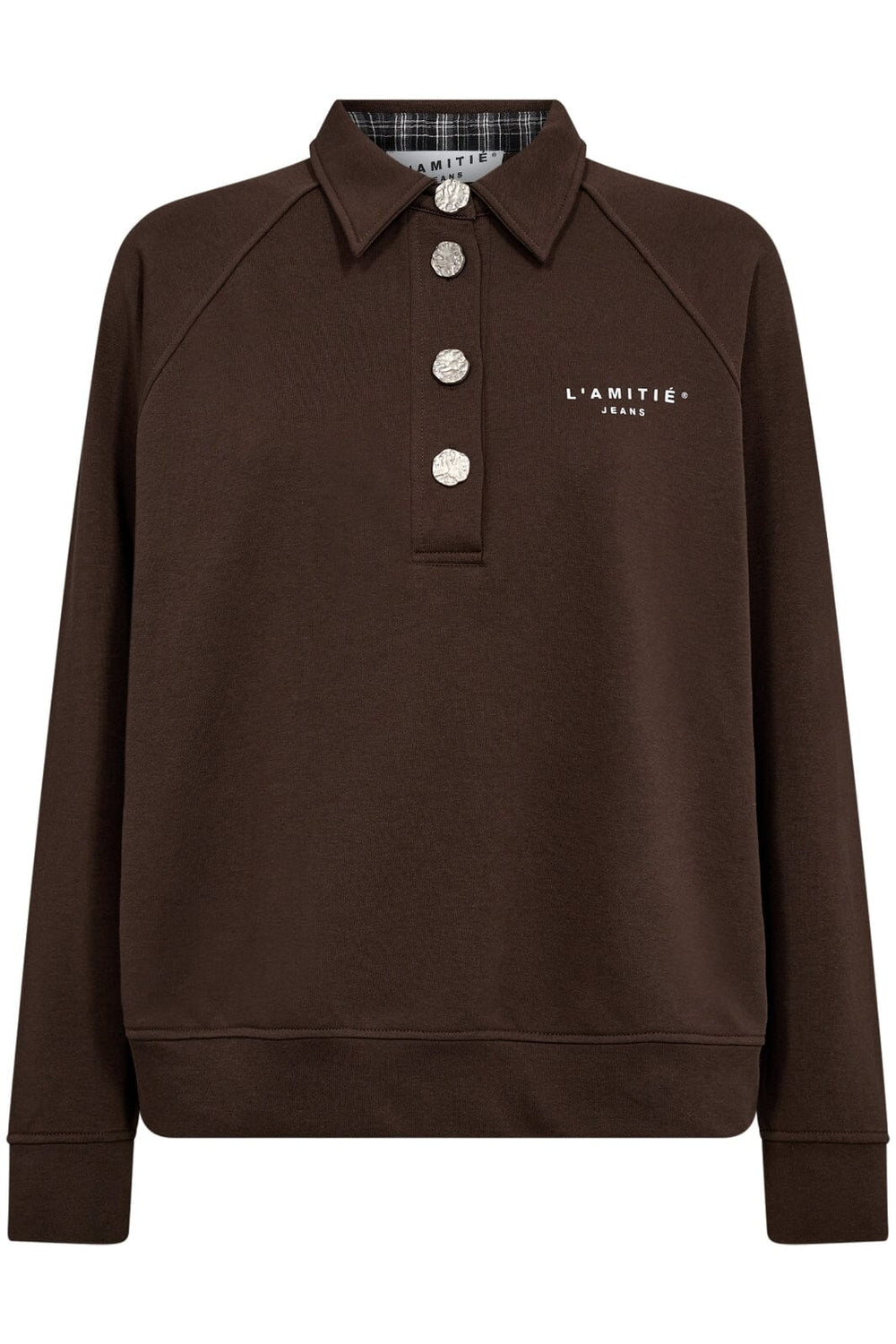 Haute L'Amitié - Polo Logo Sweat HL10034 - Mocca Sweatshirts 