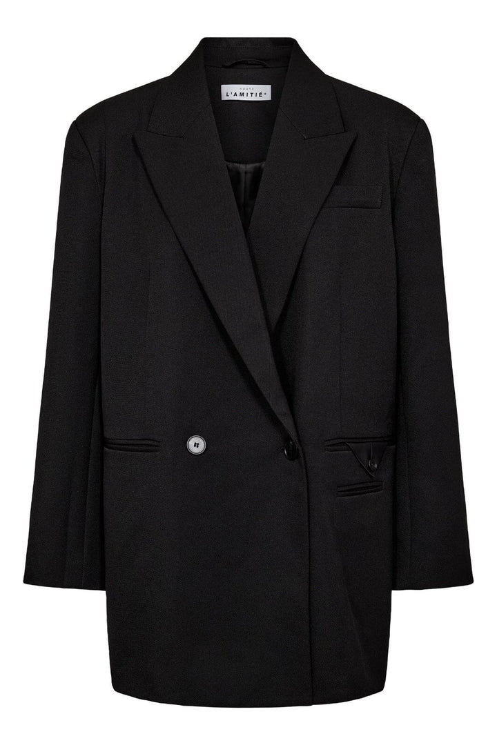 Haute L'Amitié - Premiere Oversize Triangle Blazer HL10273 - Black Blazere 