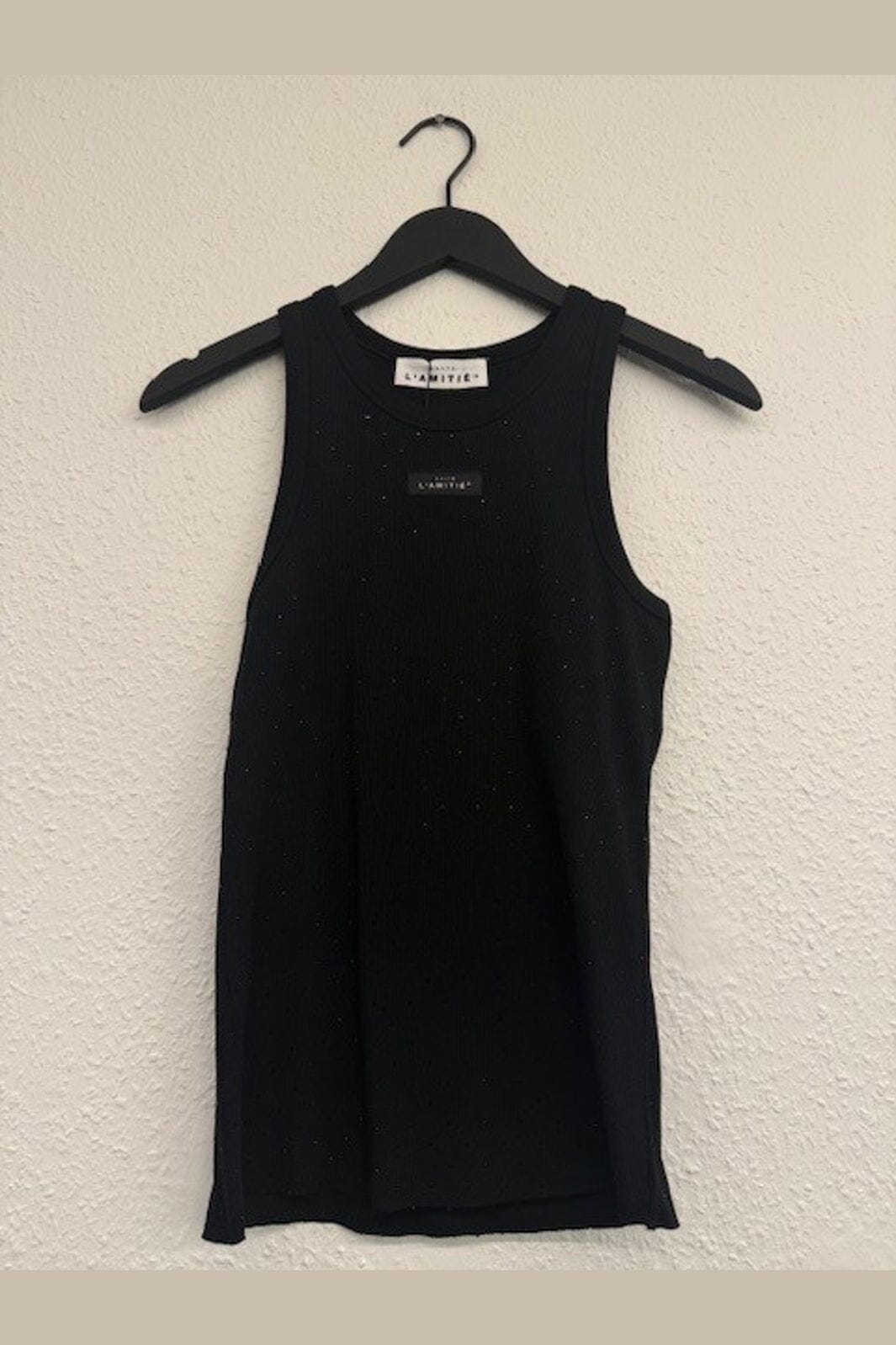 Haute L'Amitié - Rib Badge Stone Tank HL10707 - Black