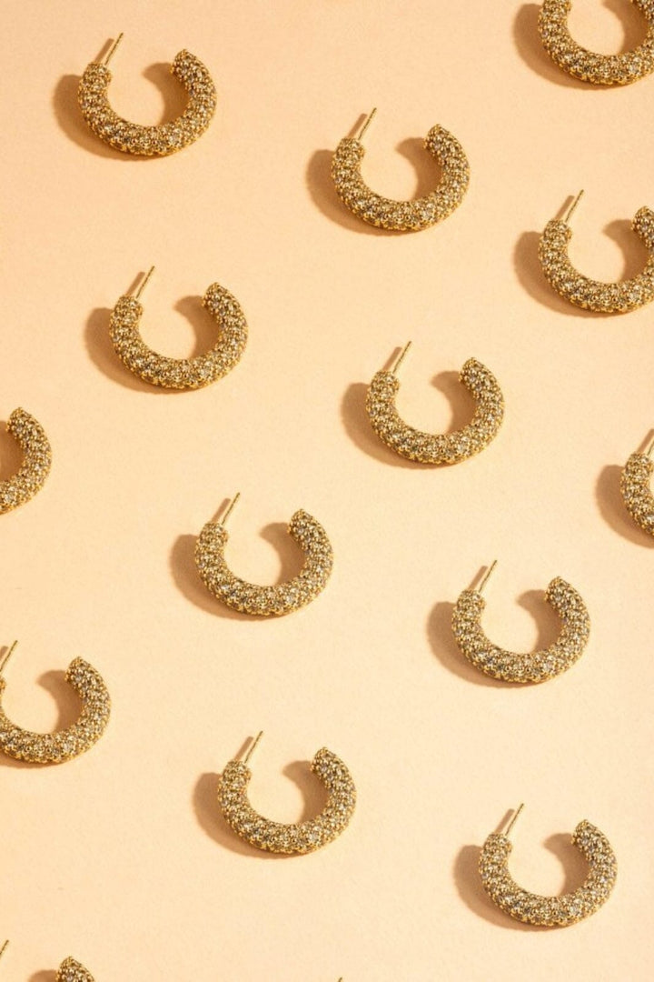 House Of Vincent - Halo Heritage Hoop Earrings - Gilded
