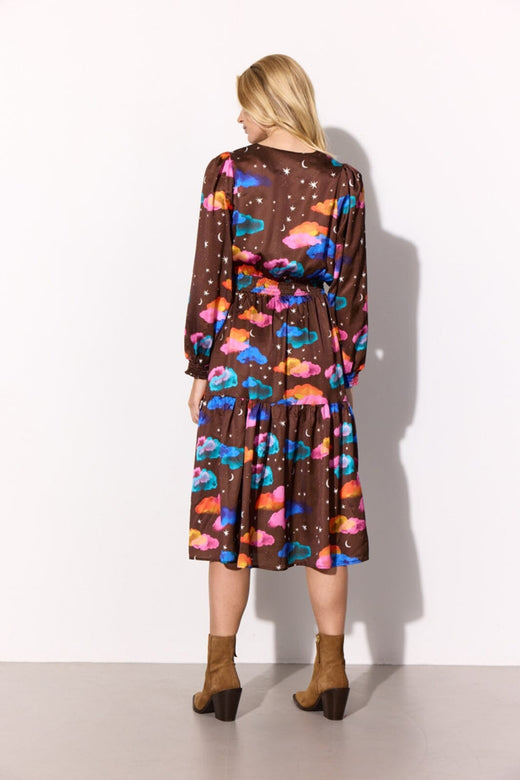 Hunkøn - Sonja Dress 25622 - Cocoa Sky Art Print