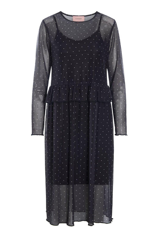Hunkøn - Tova Mesh Dress 25936 - Black Kjoler 