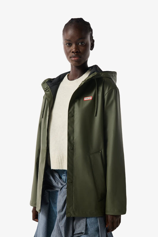 Hunter - Izzy Pu Hooded Jacket Haru0012251km - Kambaba Regnjakker 