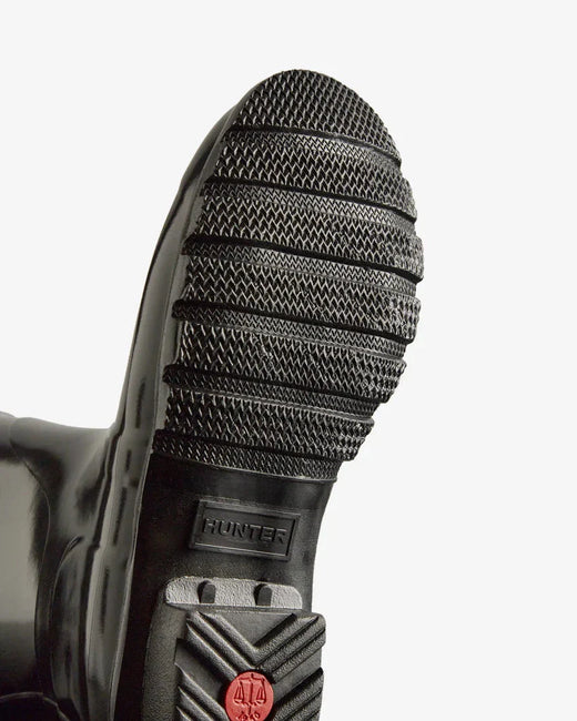 Hunter - Womens Original Short Gloss Boot Wfs1000rglblk - Black Gummistøvler 