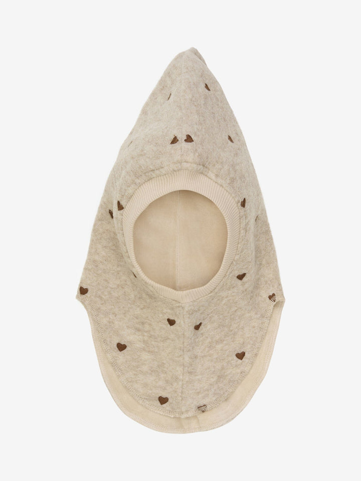 Huttelihut - Balaclava All Over Emb. Wool 460337 - 2601 Sand Melange Elefanthuer 