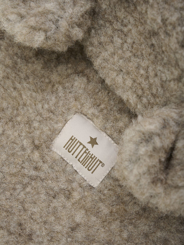 Huttelihut - Balaclava Ears Wool Teddy 460347 - 2044 Camel Melange Elefanthuer 