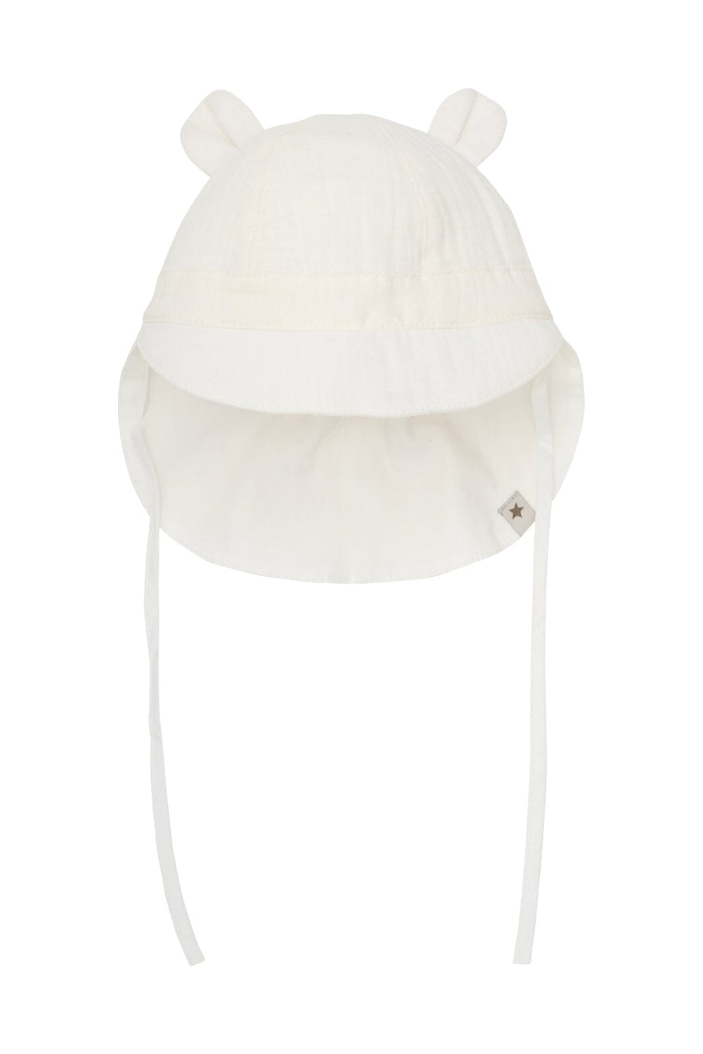 Huttelihut - Summer Hat Ears Muslin - Antique White Sommerhatte & UV hatte 