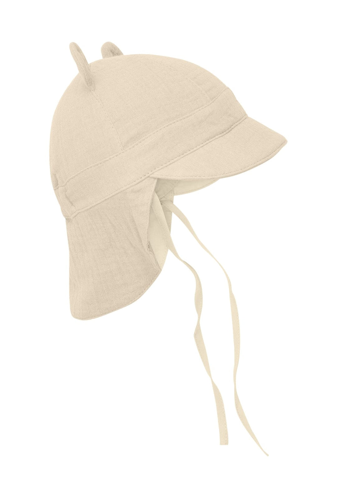 Huttelihut - Summer Hat Ears Muslin - Irish Cream Sommerhatte & UV hatte 