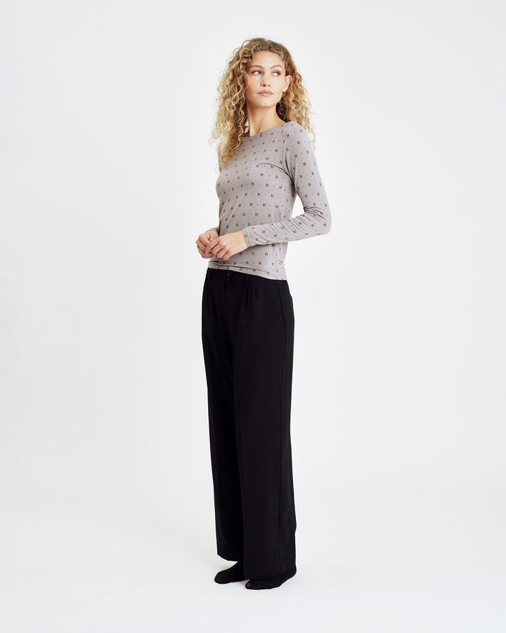 Hype The Detail - Htd Tee L/S Cashmere-Blend 650-14 - 4 - Sand Bluser 