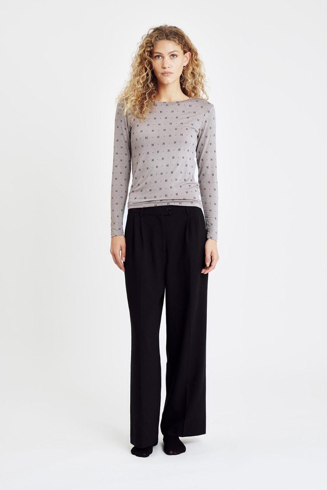 Hype The Detail - Htd Tee L/S Cashmere-Blend 650-14 - 4 - Sand Bluser 