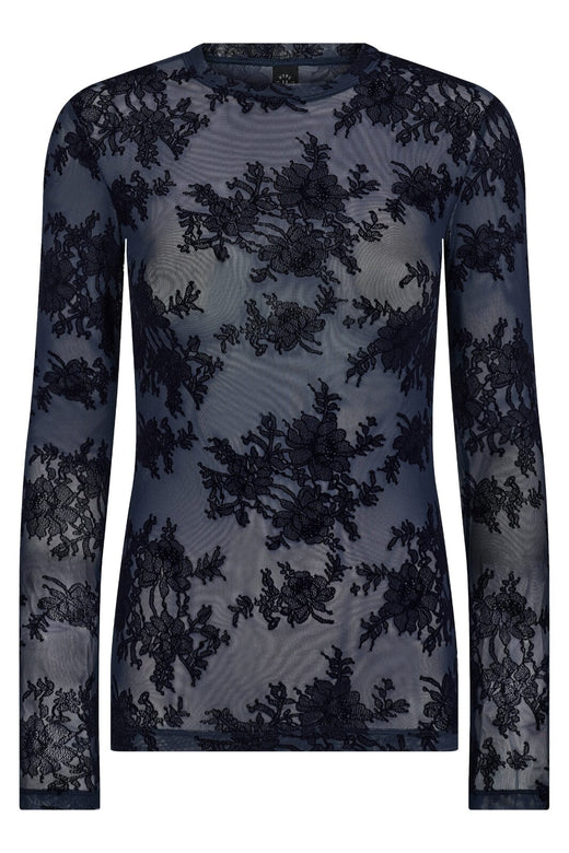 Hype The Detail - Lace Blouse 851-14 - 49 - Navy