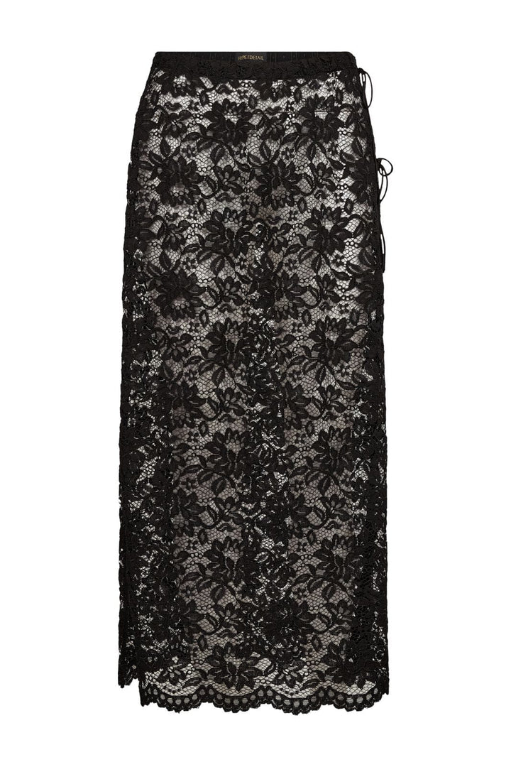 Hype The Detail - Lace Skirt 380-97 - 9 - Black Nederdele 
