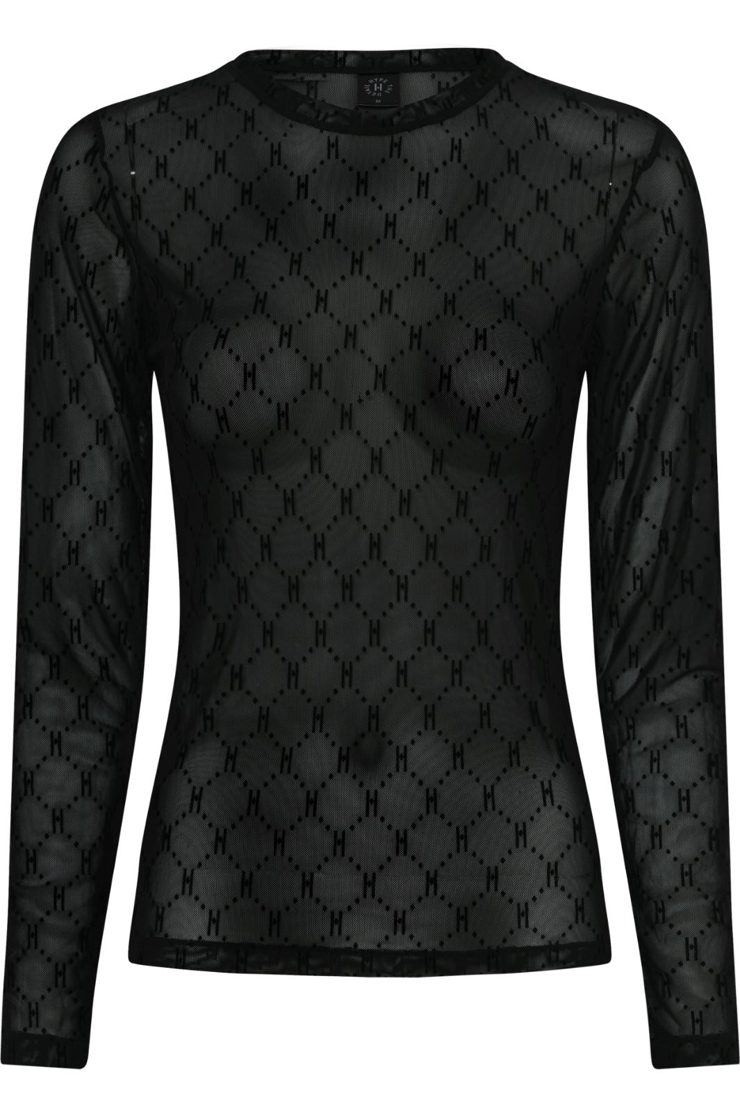 Hype The Detail - Mesh Blouse - Sort