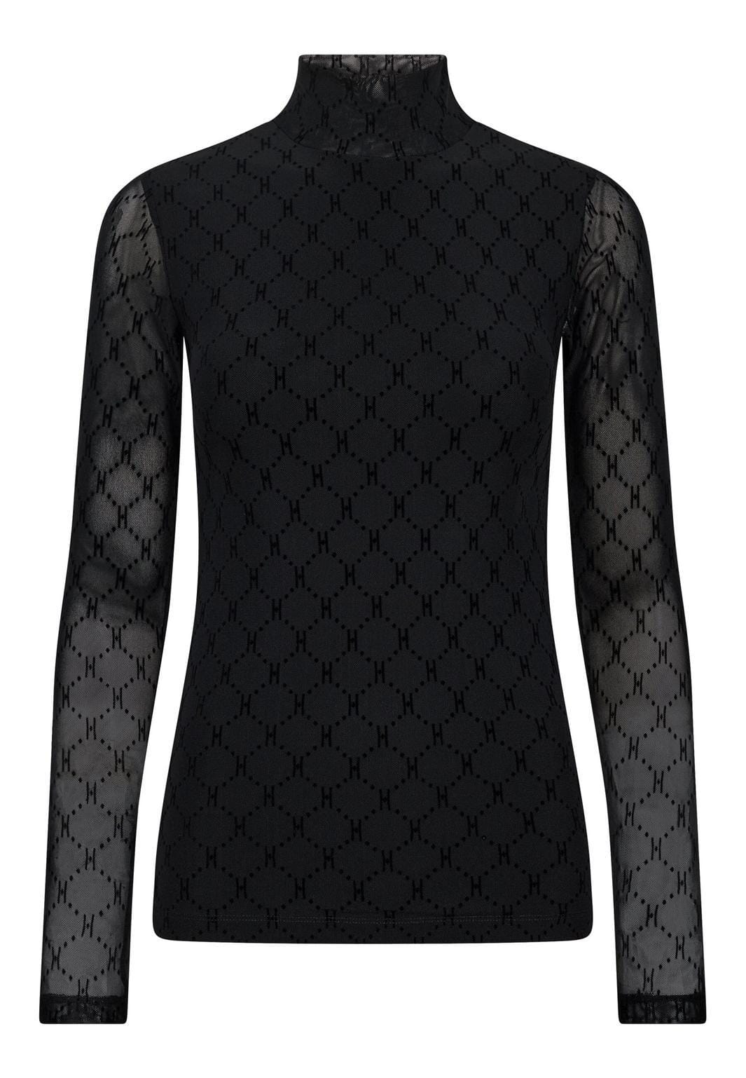 Hype The Detail - Mesh High Neck 300-15 - 9 - Black Toppe 