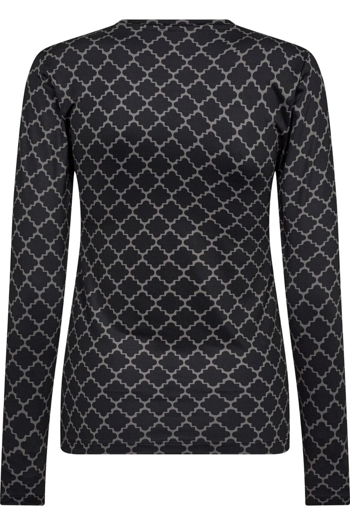 Hype The Detail - Printed Blouse 200-14 - 37 Sort