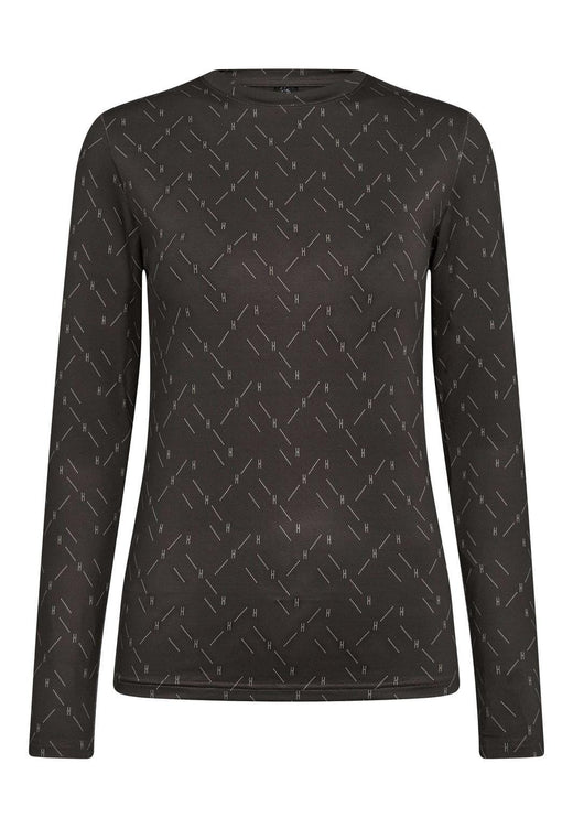 Hype The Detail - Printed Blouse - 40 Brun Bluser 