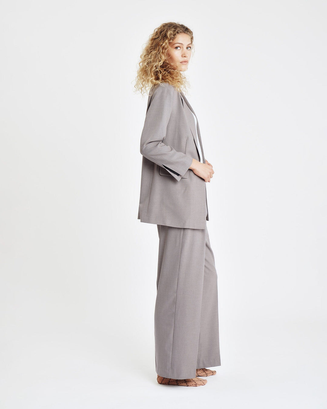 Hype The Detail - Relaxed Blazer 740-60 - 4 - Sand Blazere 