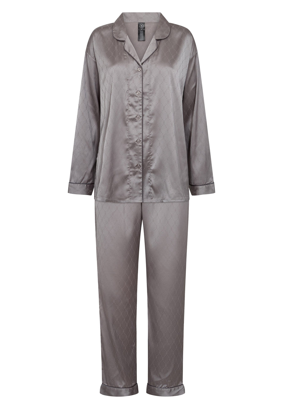 Hype The Detail - Satin Pyjamas 800-43 - 8 - Grå Nattøj 