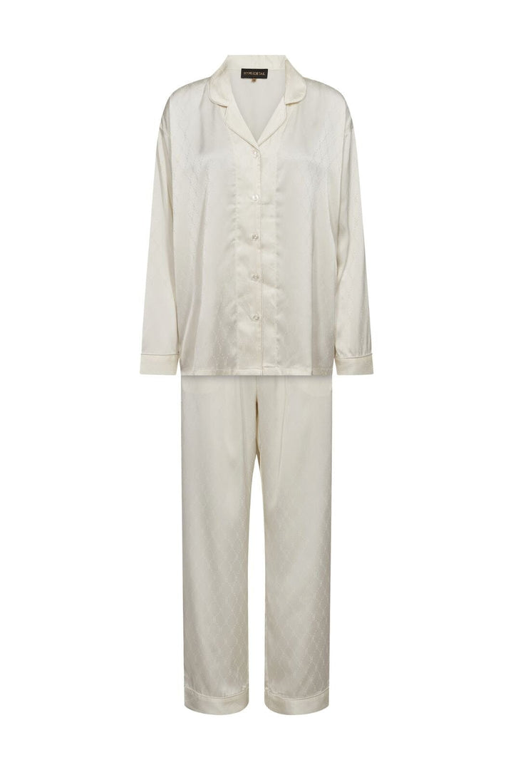 Hype The Detail - Satin Pyjamas 800-43 - 80 - Ivory Nattøj 
