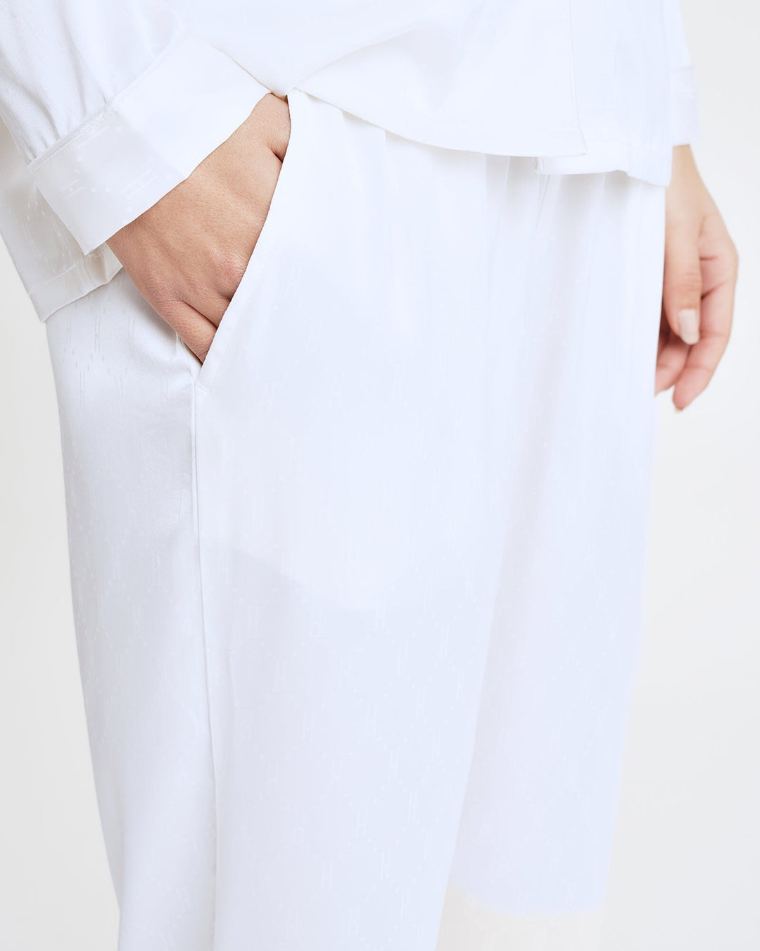 Hype The Detail - Satin Pyjamas 800-43 - 80 - Ivory Nattøj 